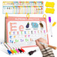 Fabeto Preschool Learning Activities Educational Workbook: Prek Handwriting Practice Tracing Busy Book - Toddlers Educational Toys - Autism Learning Materials | Montessori Games For Kids Age 2 3 4 5