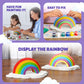 Crafty Happitoys Rainbow Painting Set For Kids 9 Pcs - Bulk Stockings & Birthday Goodie Bag Stuffer - Kids Party Favors Toy Retu