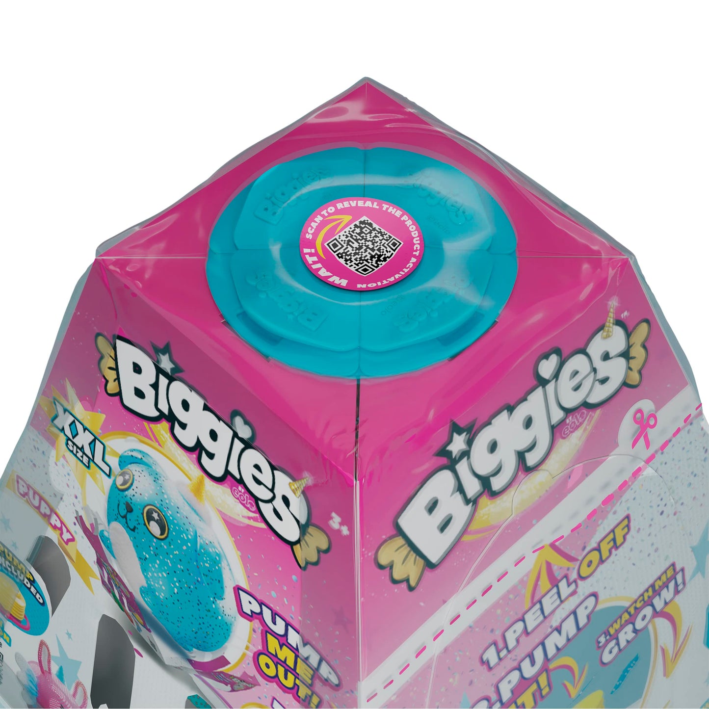 Biggies Dragon Inflatable Plush Toy - Soft, Squishy, Purple - Perfect for Ages 3-10 with Pump Included
