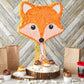 BLUE PANDA Pull String Fox Pinata - 16x13x3 In, Orange Paper, Ideal for Woodland Baby Shower & Birthday Party Decorations