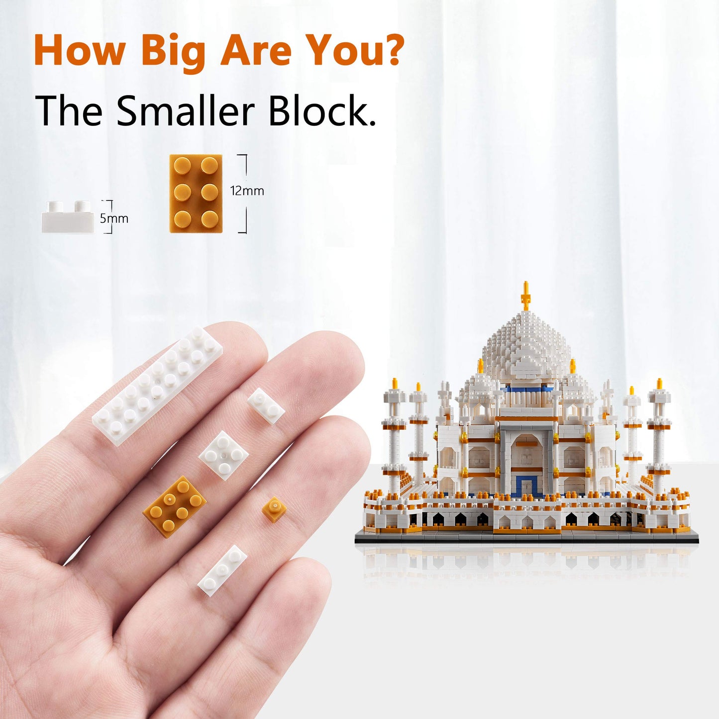 Cozymass 3950Pcs Architecture And Collection Micro Building Blocks Set Taj Mahal Modle Kit Toy Present For Adults And Kids Ages