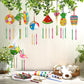 JellyArch 30 Pack Summer Wind Chime Making Kit for Adults Make Your Own Summer Wind Chime Beach Wooden Ornaments for DIY Crafts