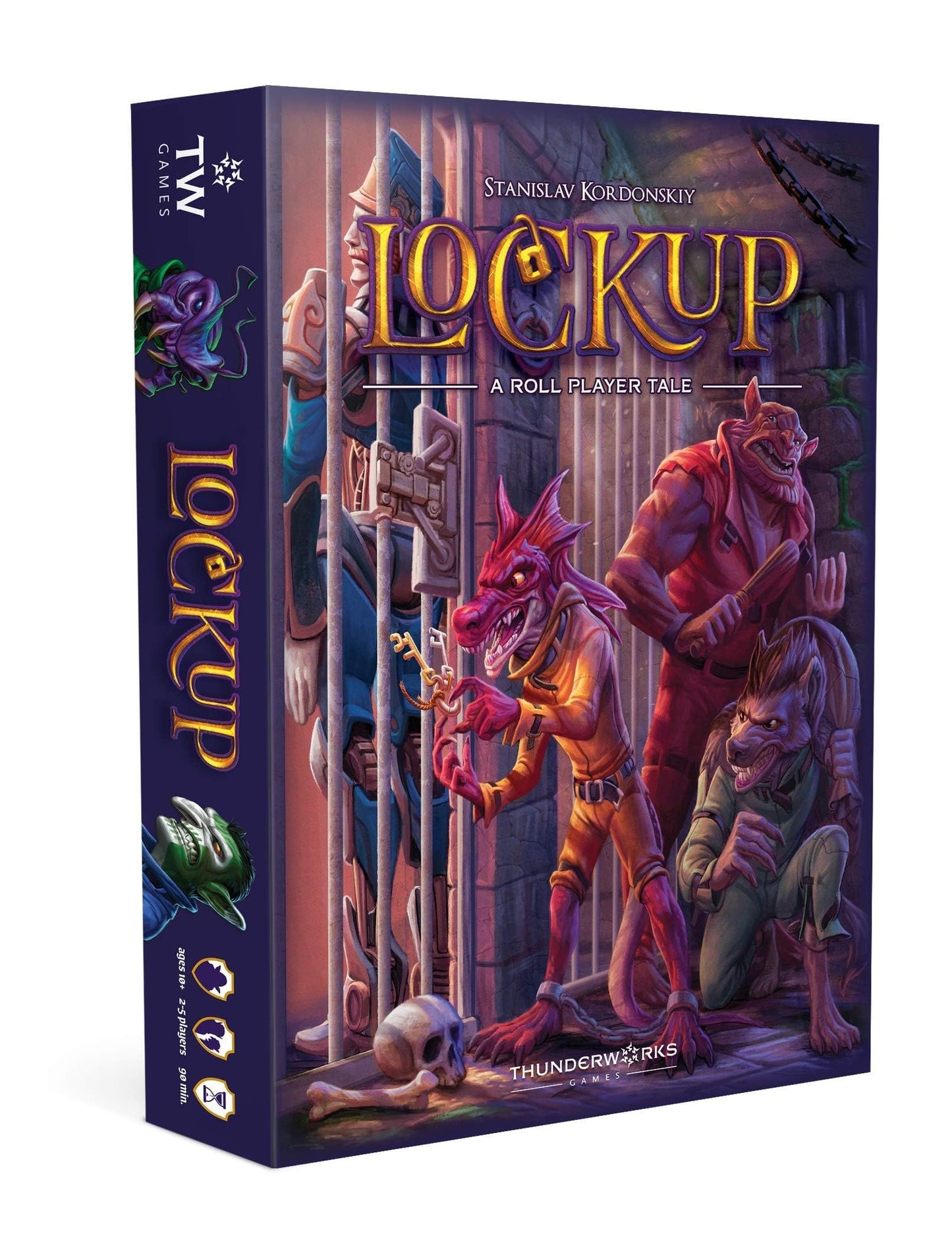 Thunderworks Games - Lockup | Worker Placement Board Game | Fantasy Factions | Strategy Game | World Of Ulos | Ages 14+ | Family Game For 1-5 Players | 45-90 Minutes