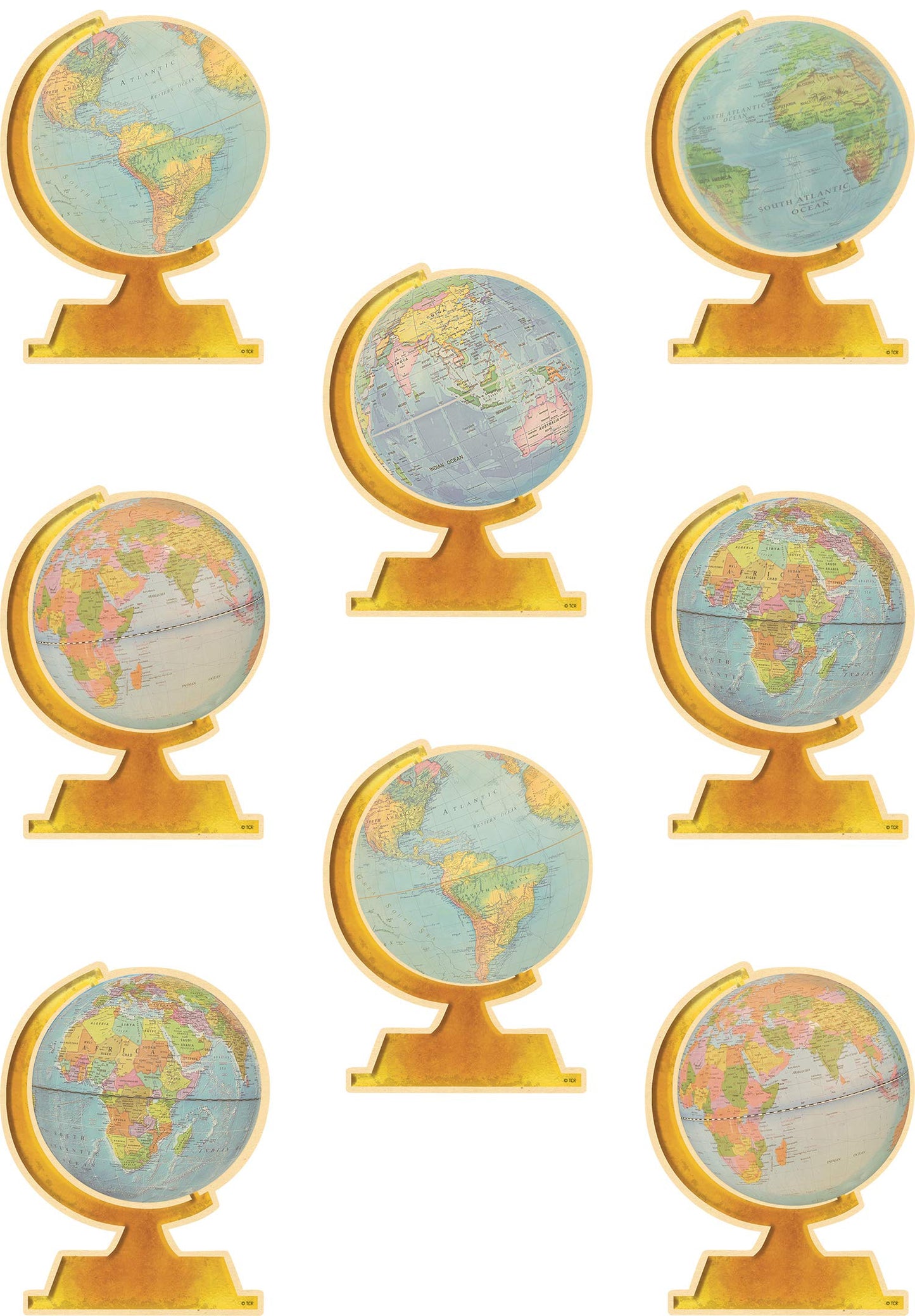 TRAVEL THE MAP GLOBES ACCENTS