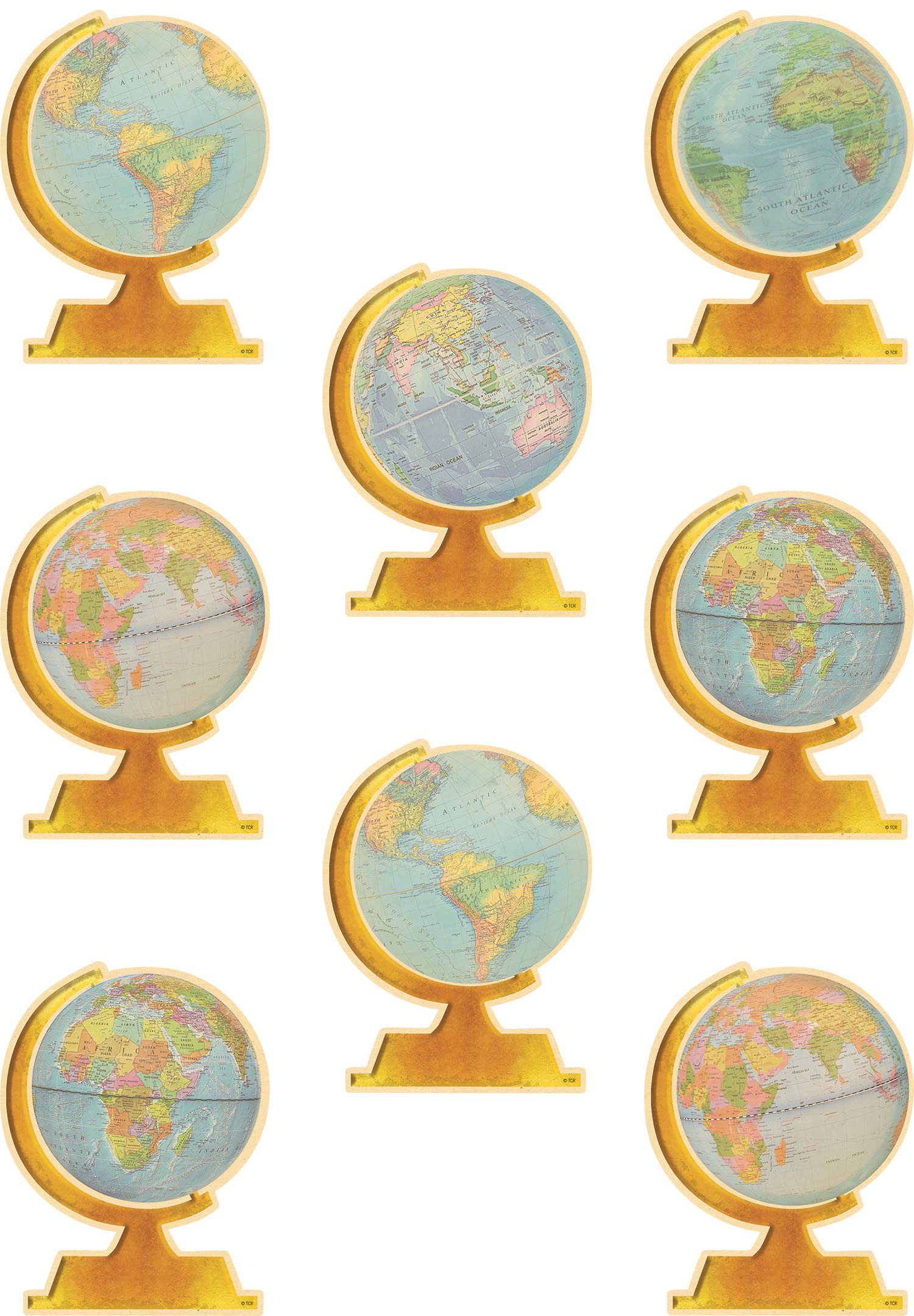 TRAVEL THE MAP GLOBES ACCENTS