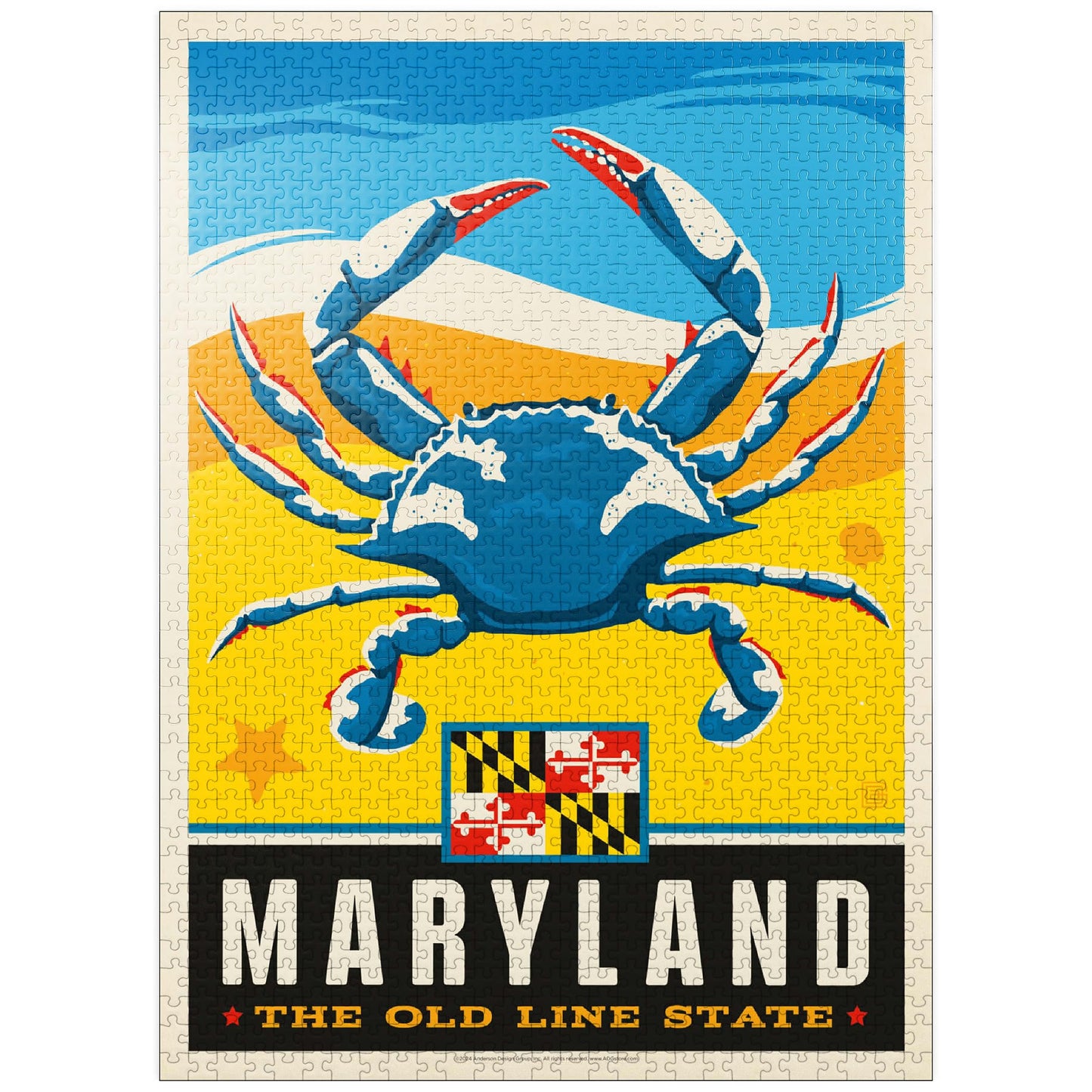 Mypuzzle Maryland: The Old Line State - Premium 1000 Piece Jigsaw Puzzle For Adults