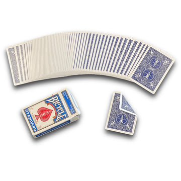 Hat Trick Magic Bicycle Rider Back Gaff Playing Card Decks (Blue Double Back)