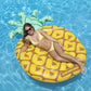 Swimline Pineapple Jumbo Floating Pool Island Yellow/Green 88X50''