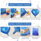 Biapian Dark Blue Heart Balloons, 10Pcs Glitter Blue Heart Shape Balloons, 18Inch Love Foil Balloons Helium For Boys Men Valenti