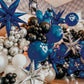 Partywoo Navy Star Balloons, 2 Pcs 42 Inch Large 14-Pointed Starburst Balloons, One-Piece Star Explosion Balloons With Ribbon, Point Star Foil Balloons, Mylar Balloons For Birthday Party Decorations
