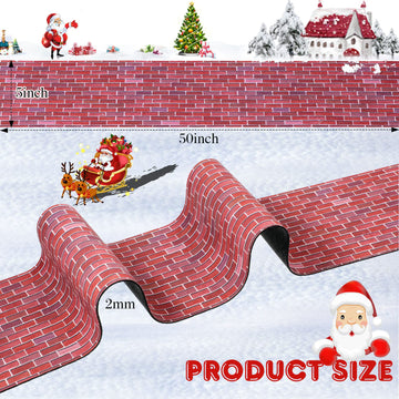 Marspark Christmas Village Accessories 5 X 50 Inch Christmas Miniature Road Village Street Mat Xmas Village Snow Street Decorati