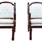 Wooden Dollhouse Armchairs, Set Of 2, Dinning Lounge Chairs For Doll Houses, Miniature Furniture, 3 Inch To 6 Inch Dolls