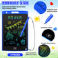 Zonon LCD Writing Tablet - 8.5 Inch Doodle Board, 4 Pcs, Erasable, Reusable, Colorful Screen Pad - Blue