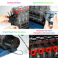 Playz Inline 6 Engine Model Kit - Build Your Own Stem Inline 6 Small Engine That Runs Kit For Adults & Kids Age 10-12+, Visible Inline 6 Mini Engine Kit That Works For Adult W/ 230 Stem Parts