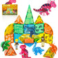 Asago Magnetic Tiles Dinosaurs Magnet Building Blocks Toys For Kids Ages 3-5 4-8 8-12 Creative Animals Educational Stack Tile Construction For Boys Girls Toddlers 5-7 Year Old To Stem Learning