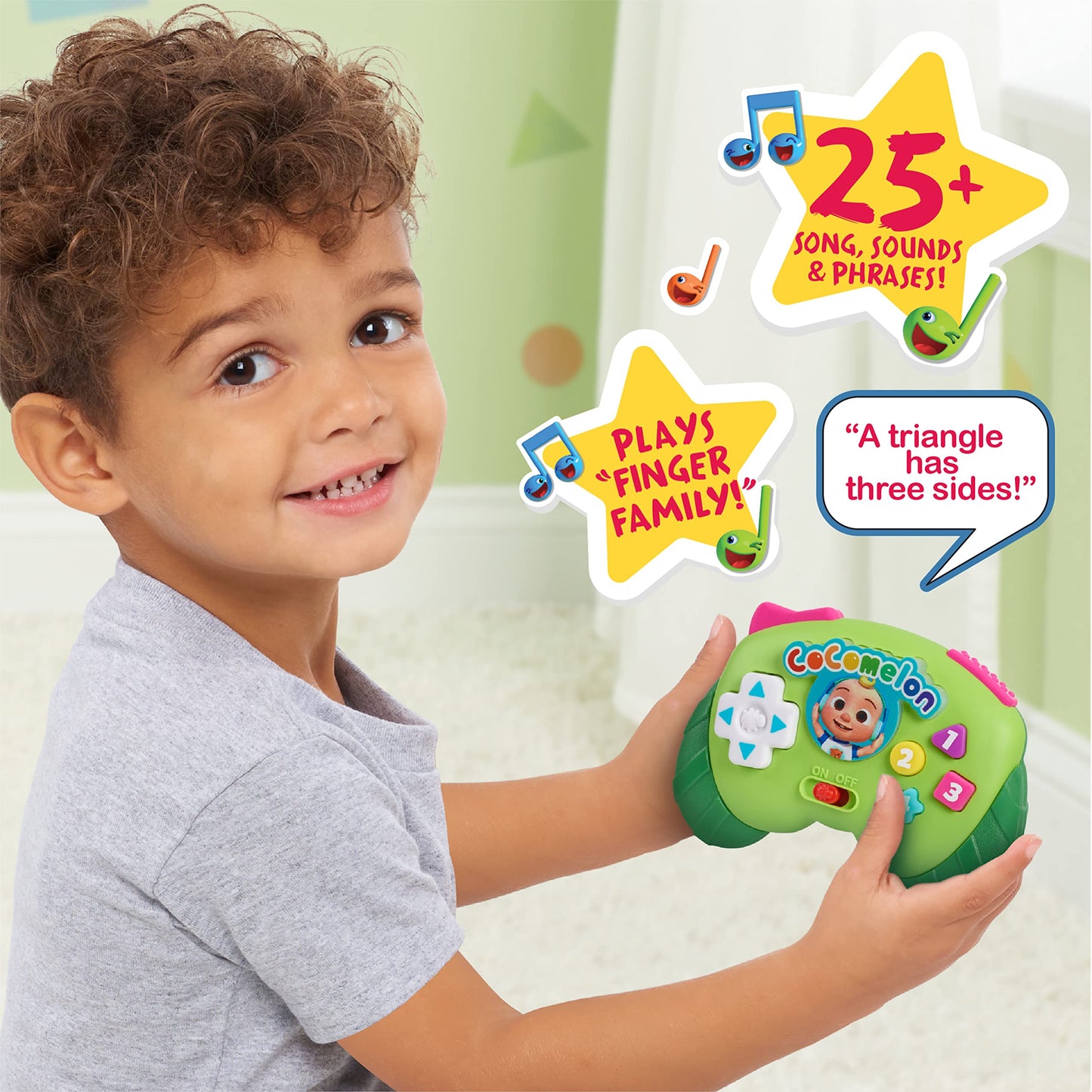 Just Play CoComelon Lots to Learn Game Controller, Multicolor, Small, Plastic, Model 96194, Educational Toy for Ages 18 Months+