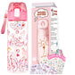 Y YOFUN Decorate Your Own Water Bottle with Tons of Glitter Gem & Unicorn Stickers, BPA Free Tritan Material, 20 oz, Kids Craft 