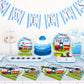 100 Pcs Chugga Chugga Two Two Party Supplies Set Train Plates And Napkins 2Nd Birthday Party Tableware Packs Decorations Transpo