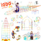 Ggiibro Straw Constructor Toys Stem Building Toys 1200Pcs Toys Aged For 3 4 5 6 7 8+ Interlocking Plastic Toys Engineering Toys