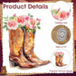 Pajean Cowgirl Boot Piñata Set - Pink Paper Piñata with Stick & Blindfold for Girls' Birthday, Bridal Shower & Horse Racing Parties