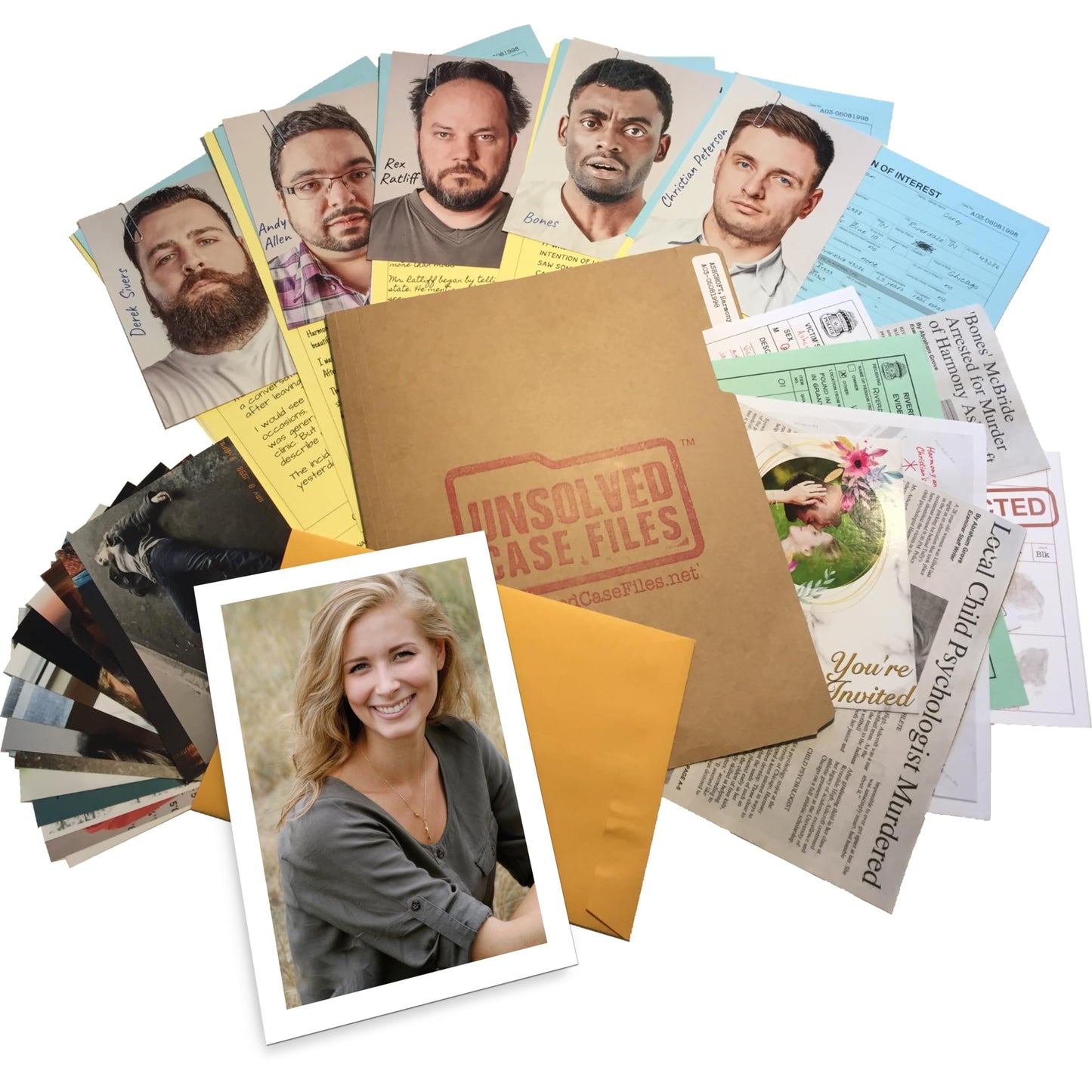 Unsolved Case Files | Ashcroft  Harmony - Cold Case Murder Mystery Game - Can You Solve The Crime? Who Killed Harmony? For Ages 14 and up
