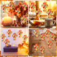 Lunmon 24 Sets Fall Suncatchers Crafts Thanksgiving Fall Blessing Tissue Paper Craft Christian Religious Jesus Cross Ornament fo