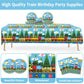 Gisgfim Train Birthday Party Supplies Train Theme Party Tableware Includes Train Party Plates Napkins Fork And Train Theme Table