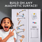 National Geographic Magnetic Marble Run - 50-Piece Stem Building Set For Kids & Adults With Magnetic Track & Trick Pieces, & Marbles For Building A Marble Maze Anywhere Magnets Stick