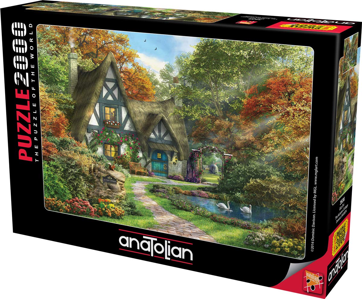 Anatolian 2000 Piece Jigsaw Puzzle - The Autumn Cottage, Model 3936, Multicolor, Cardboard