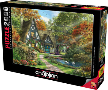 Anatolian 2000 Piece Jigsaw Puzzle - The Autumn Cottage, Model 3936, Multicolor, Cardboard