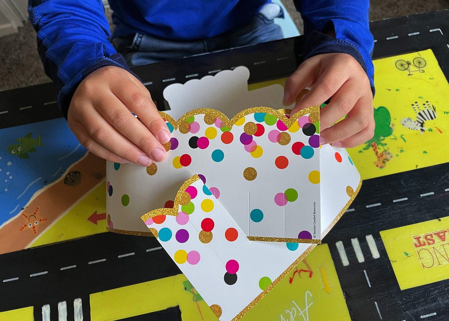 Teacher Created Resources Confetti Happy Birthday Crowns, Pack of 30