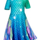 Heone Doll And Girl Matching Nightdress Mermaid Dress Nightgowns Costume For Girl And 18'''' American Girl Doll Clothes(1-150),