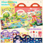 Benresive Reusable Sticker Books For Kids 2-4, Sticker Books For Toddlers 1-3, Toddler Sticker Book Age 2-4, Toddler Travel Toys Activities Crafts Gifts - Dinosaurs, Space And Body