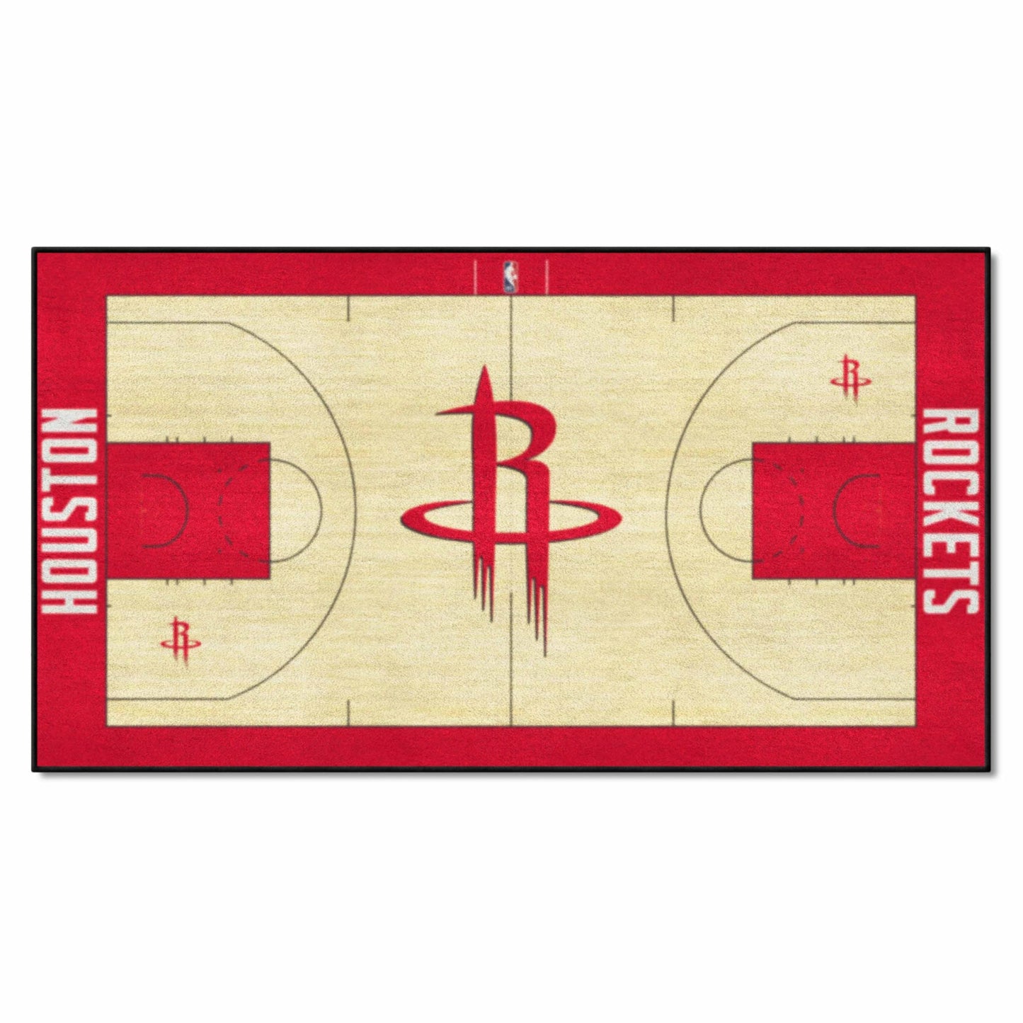 FANMATS 9272 Houston Rockets Large Court Runner Rug - 30in. x 54in.