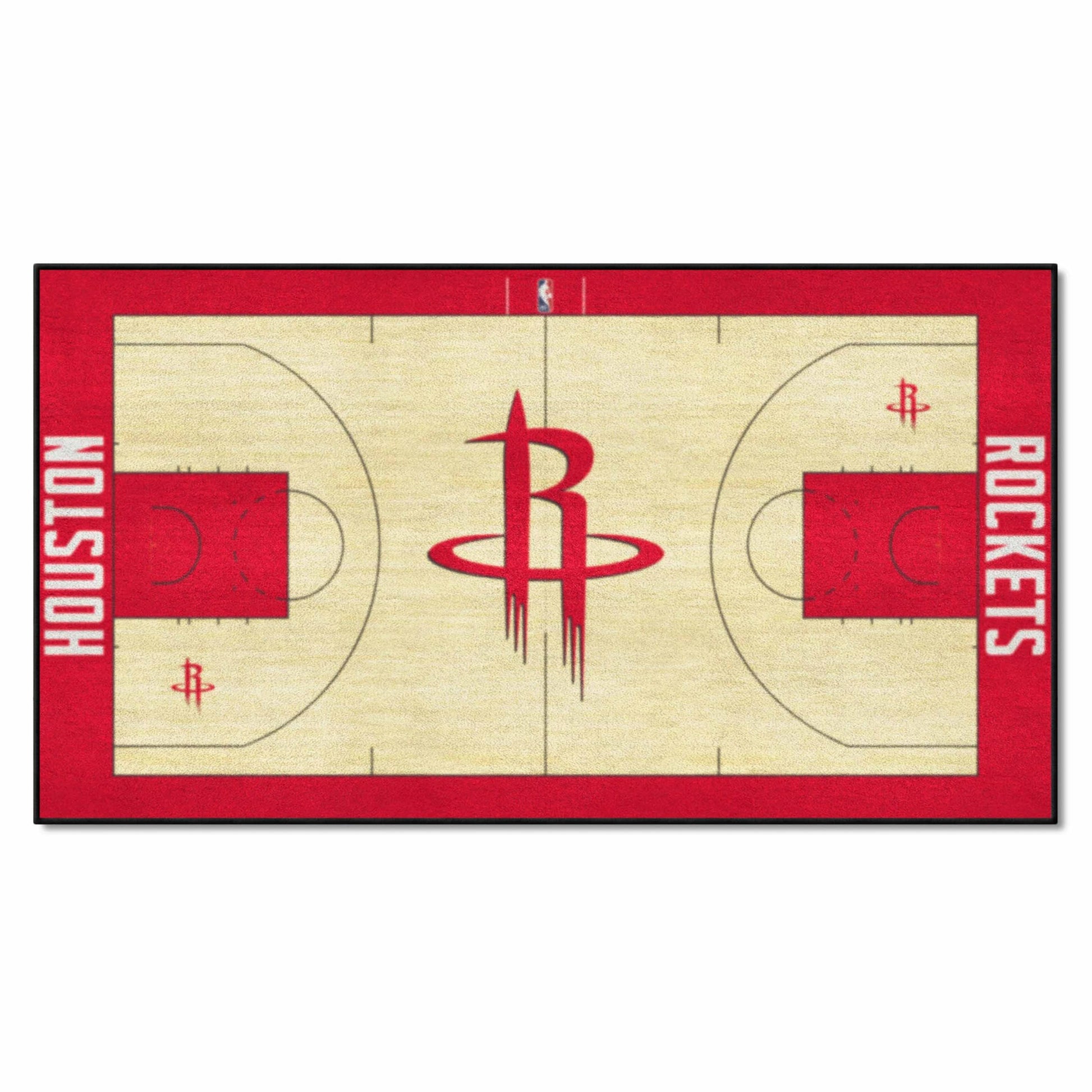 FANMATS 9272 Houston Rockets Large Court Runner Rug - 30in. x 54in.