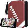 Trading Card Binder with Sleeves  4-Pocket Football Card Binder enhanced 440 Double Sided Pocket PU Card Collection Binder  Display Case with Football Card Sleeves Card Holder Protectors Set