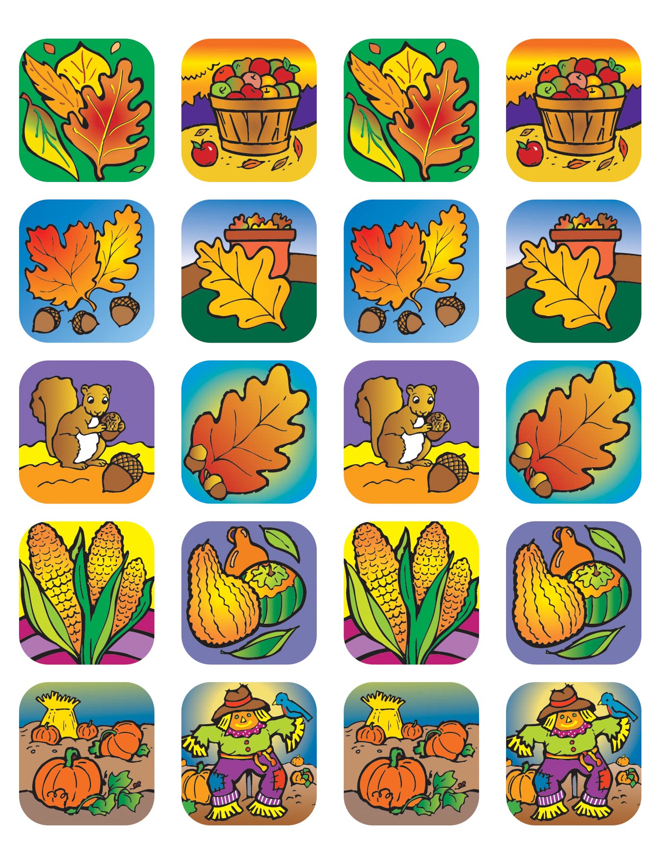 Teacher Created Resources Fall Stickers, Multi Color (1806)