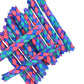 Zugar Land Cool Colorful Classic Bamboo Chinese Finger Traps (5') For Kids And Adults. (Dark - Multi Color (12 Pack))