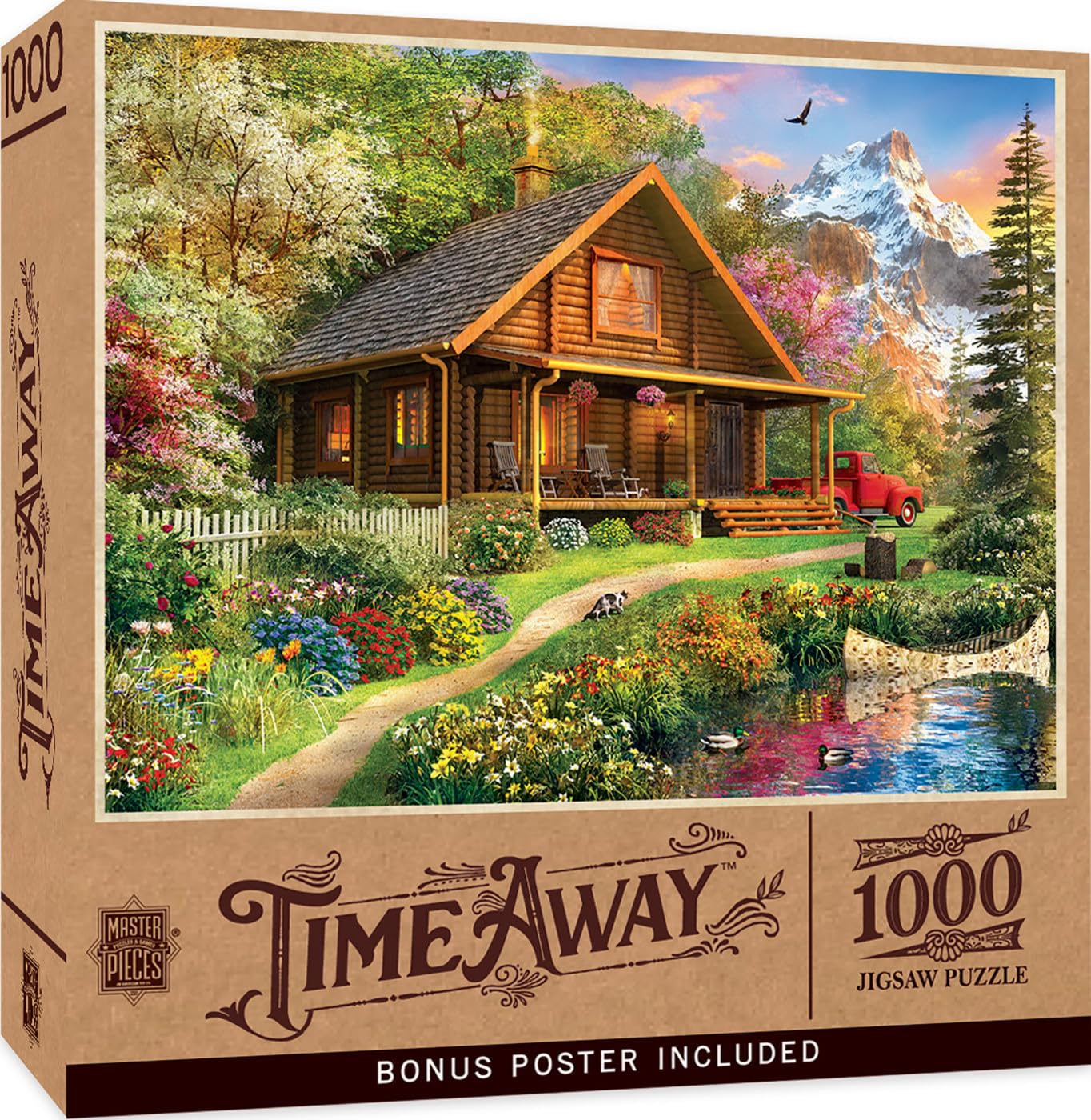 Masterpieces 1000 Piece Jigsaw Puzzle For Adults, Family, Or Youth - Mountain Retreat - 19.25''X26.75''