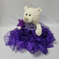 Kinnex Collections Since 1997 20'' Quince Anos Quinceanera Last Doll Teddy Bear With Dress (Centerpiece) ~ Arc16831-13R (Purple)