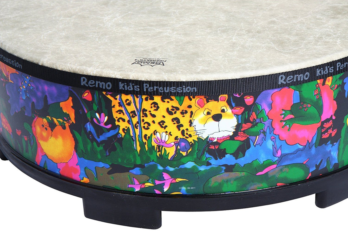 Remo KD-5822-01 Kids Percussion Gathering Drum - Fabric Rain Forest  22