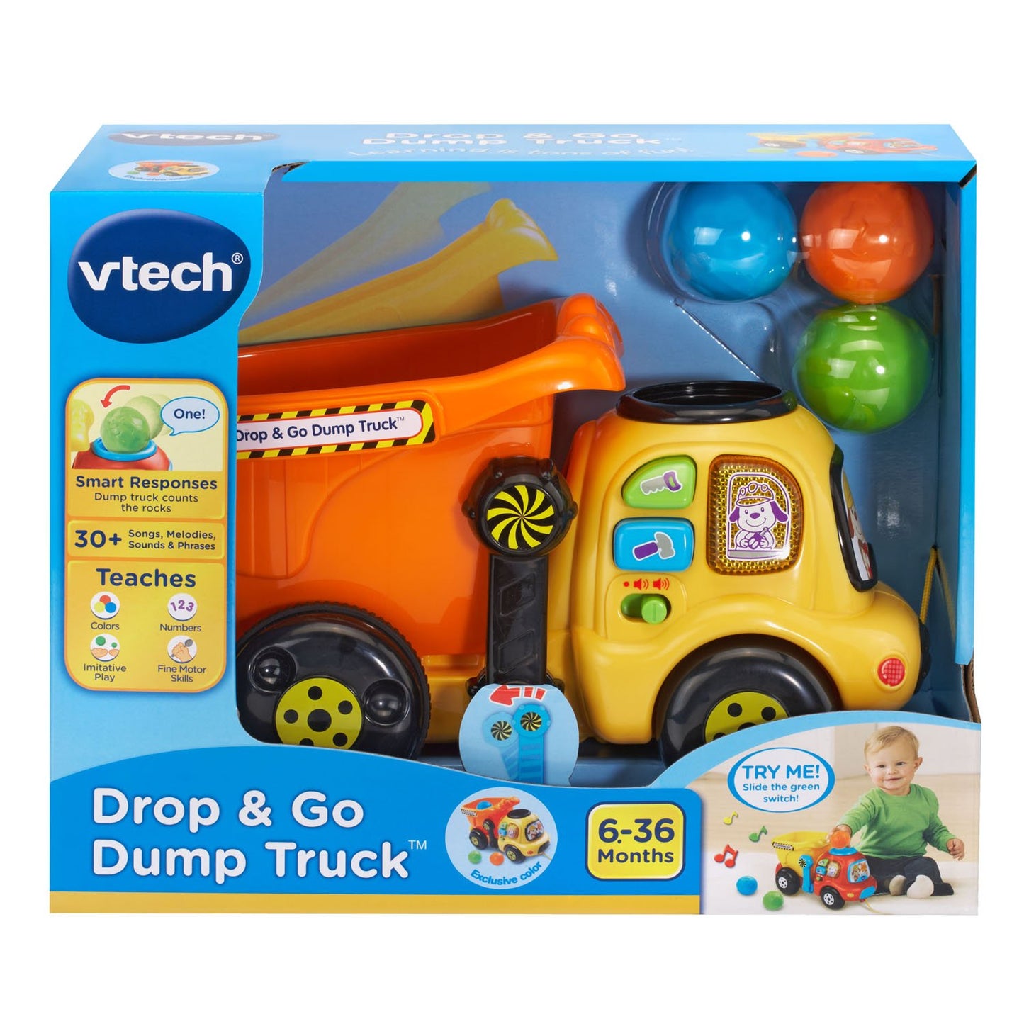 Vtech Drop And Go Dump Truck, Orange