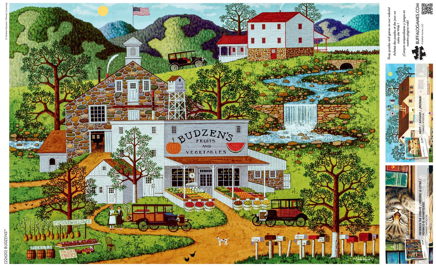 Buffalo Games 300 Piece Jigsaw Puzzle - Charles Wysocki Budzens - Large Multicolor Paper Puzzle for Adults - 21.25 x 15.00 inches