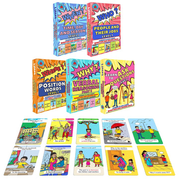 Wh Questions | 150 Advanced Ask And Answer Flashcards | 30 When, Where, Why, Ask Questions - Audioenabled Decks | Who Cards | Co