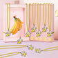 KeeStar 24 Pack Banana Necklace Party Favors for Fruit Themed Baby Shower, Birthday Party Goodie Bag Fillers,School Carnival Rew