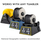 NATIONAL GEOGRAPHIC Rock Tumbling Media - GemFoam Reusable Foam, Black, Medium Size, Enhances Shine for Tumbled Rocks and Minerals