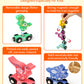Wooden Dinosaur Train Set, Magnetic Dinosaur Toys And Number Train For Toddlers, Educational Montessori Toy For Counting And Mot