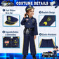 Beikeetoo Halloween Police Costume For Kids, Exquisite Police Officer Costume For Kids Costumes For Boys Girls, Dress Up Police