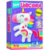 KRAFUN Beginner My First Unicorn Sewing Kit for Kids Art & Craft, Doll Plushie Animal, Instructions & Plush Felt Materials for L