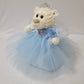 Kinnex Collections Since 1997 12'' Quince Anos Teddy Bear With Dress Embroidery Mis 15 Anos (Centerpiece) ~ B09631-4 (Baby Blue)